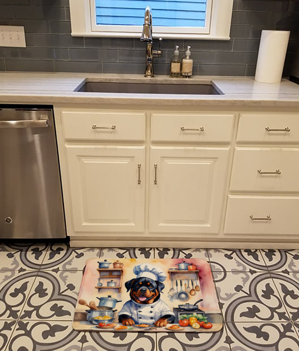 Rottweiler The Chef Memory Foam Kitchen Mat-1
