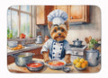 Yorkie Yorkshire Terrier The Chef Memory Foam Kitchen Mat-0