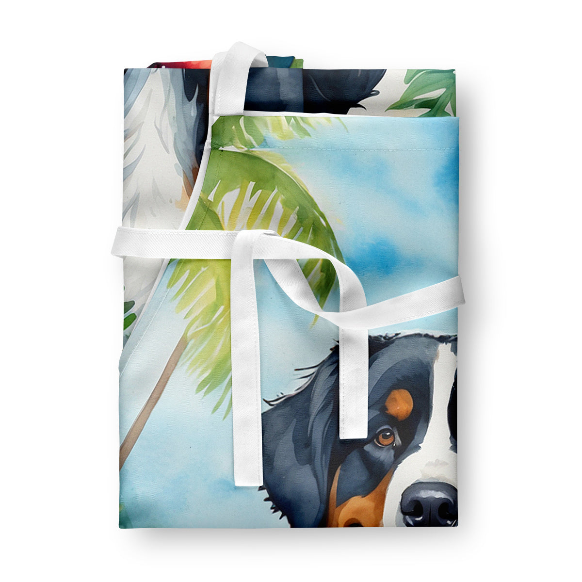 Bernese Mountain Dog Luau Apron-2