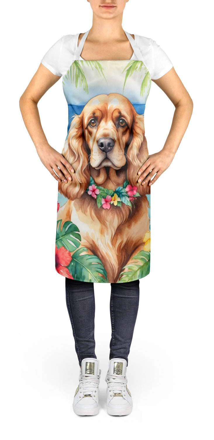 Cocker Spaniel Luau Apron-1