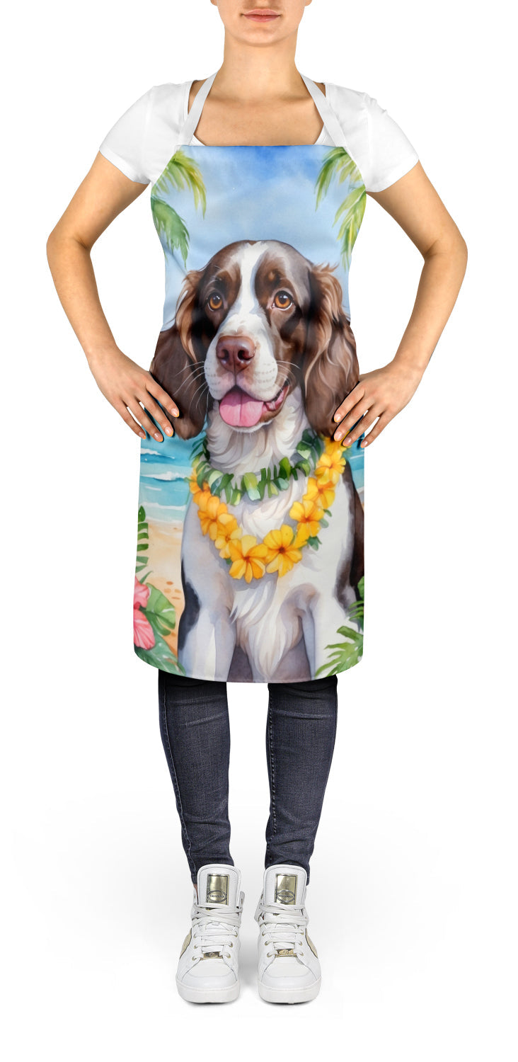 English Springer Spaniel Luau Apron-1