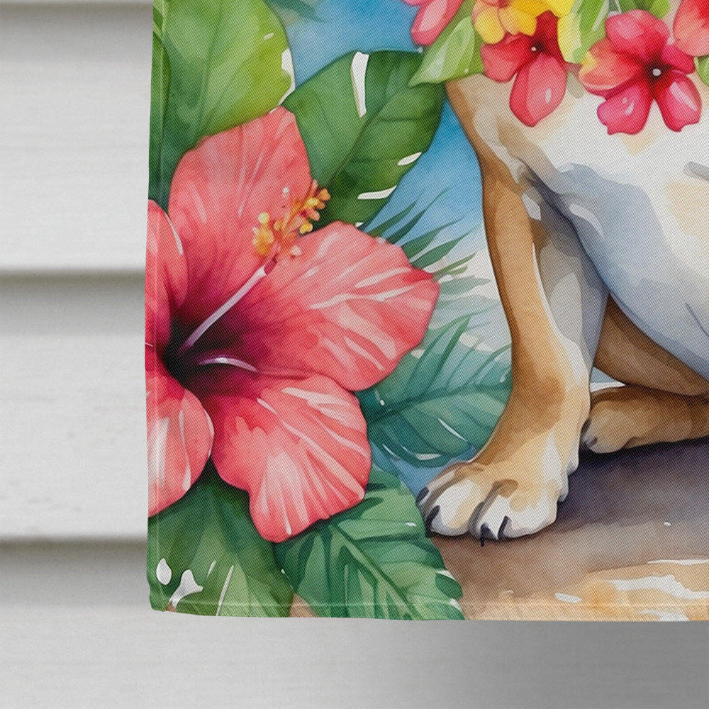 French Bulldog Luau House Flag-3