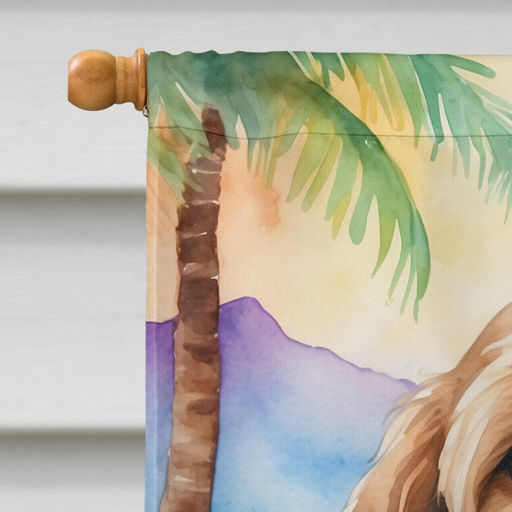 Otterhound Luau House Flag-2