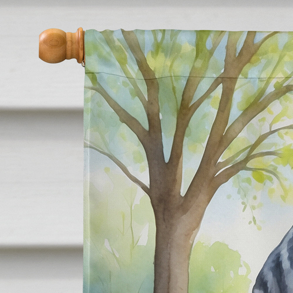 Bluetick Coonhound Spring Path House Flag-2