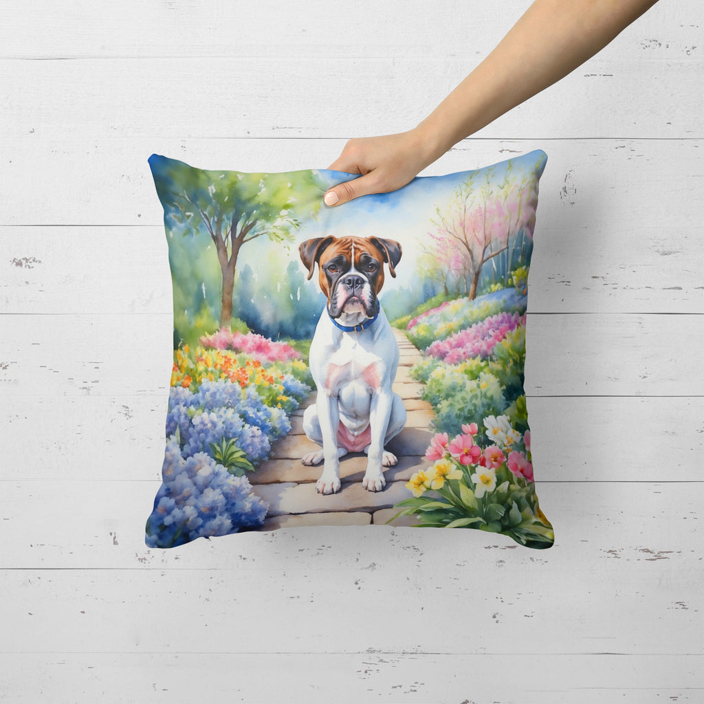 Boxer Spring Path Throw Pillow-1