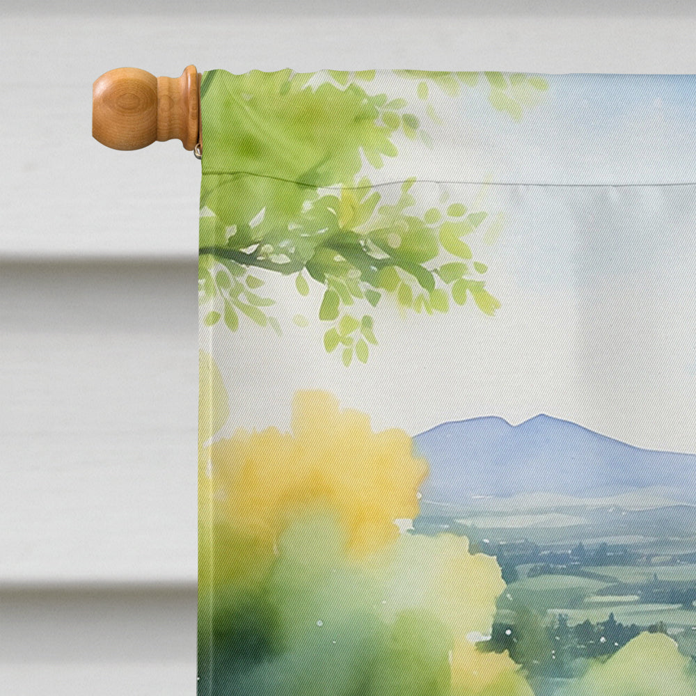 Lhasa Apso Spring Path House Flag-2