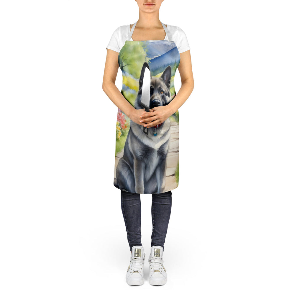 Norwegian Elkhound Spring Path Apron-4
