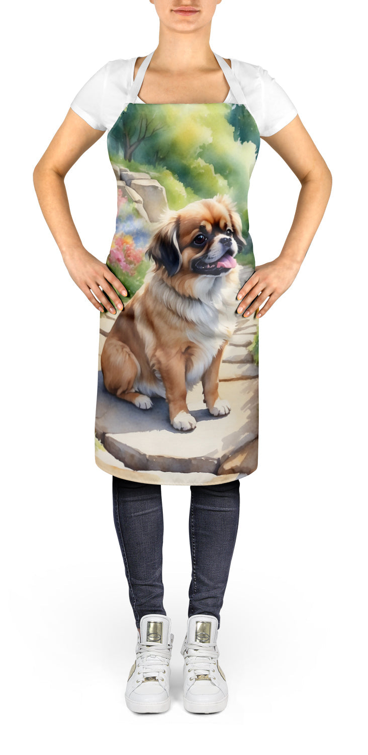 Tibetan Spaniel Spring Path Apron-1