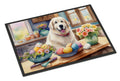 Decorating Easter Great Pyrenees Doormat-0