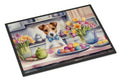Decorating Easter Jack Russell Terrier Doormat-0