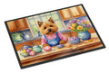 Decorating Easter Norwich Terrier Doormat-0