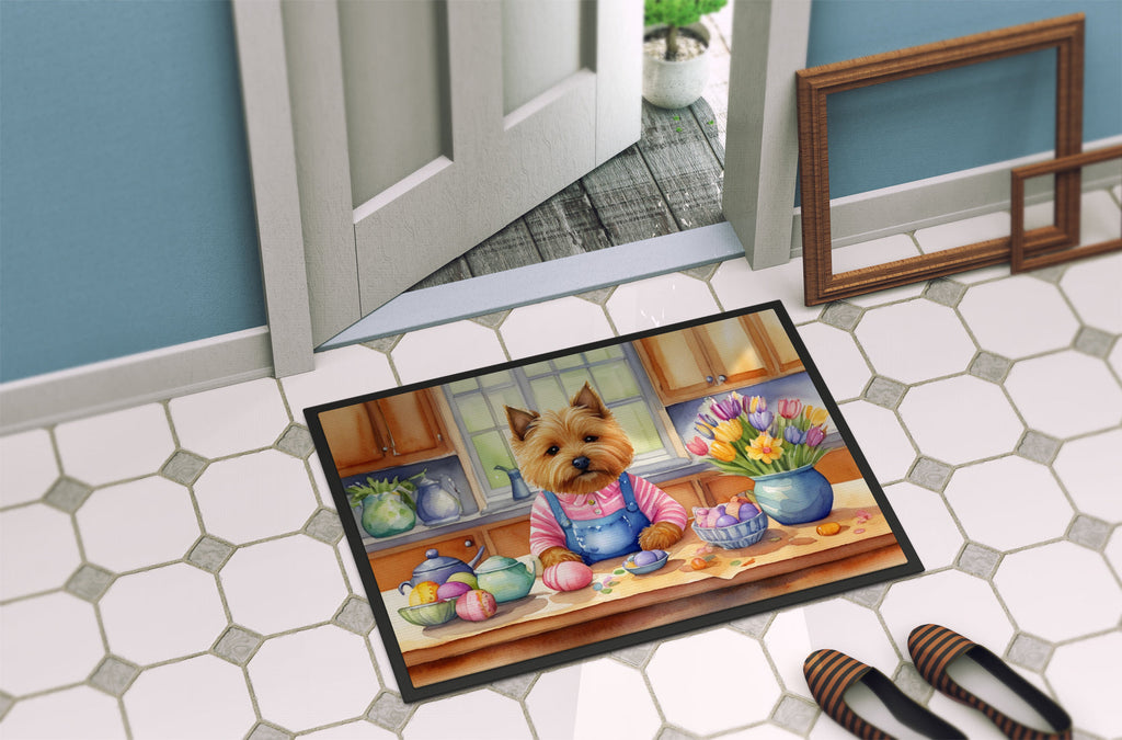 Decorating Easter Norwich Terrier Doormat-3