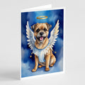 Border Terrier My Angel Greeting Cards Pack of 8-0
