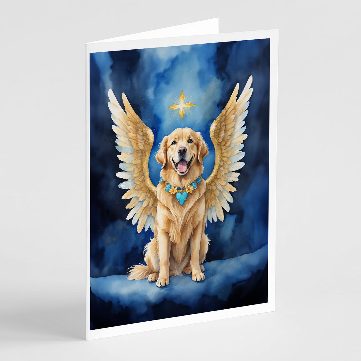 Golden Retriever My Angel Greeting Cards Pack of 8-0