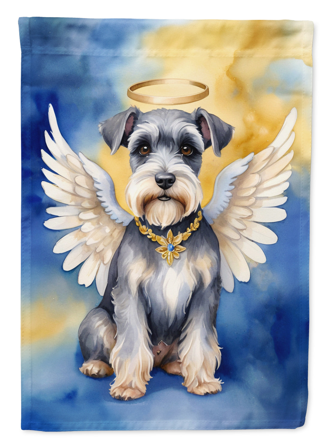 Schnauzer My Angel House Flag-0