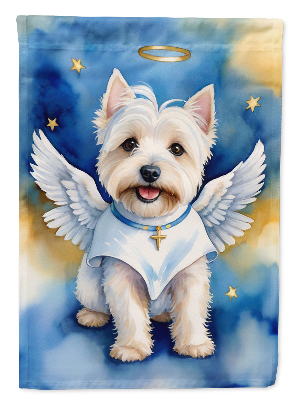 Westie My Angel Garden Flag-0