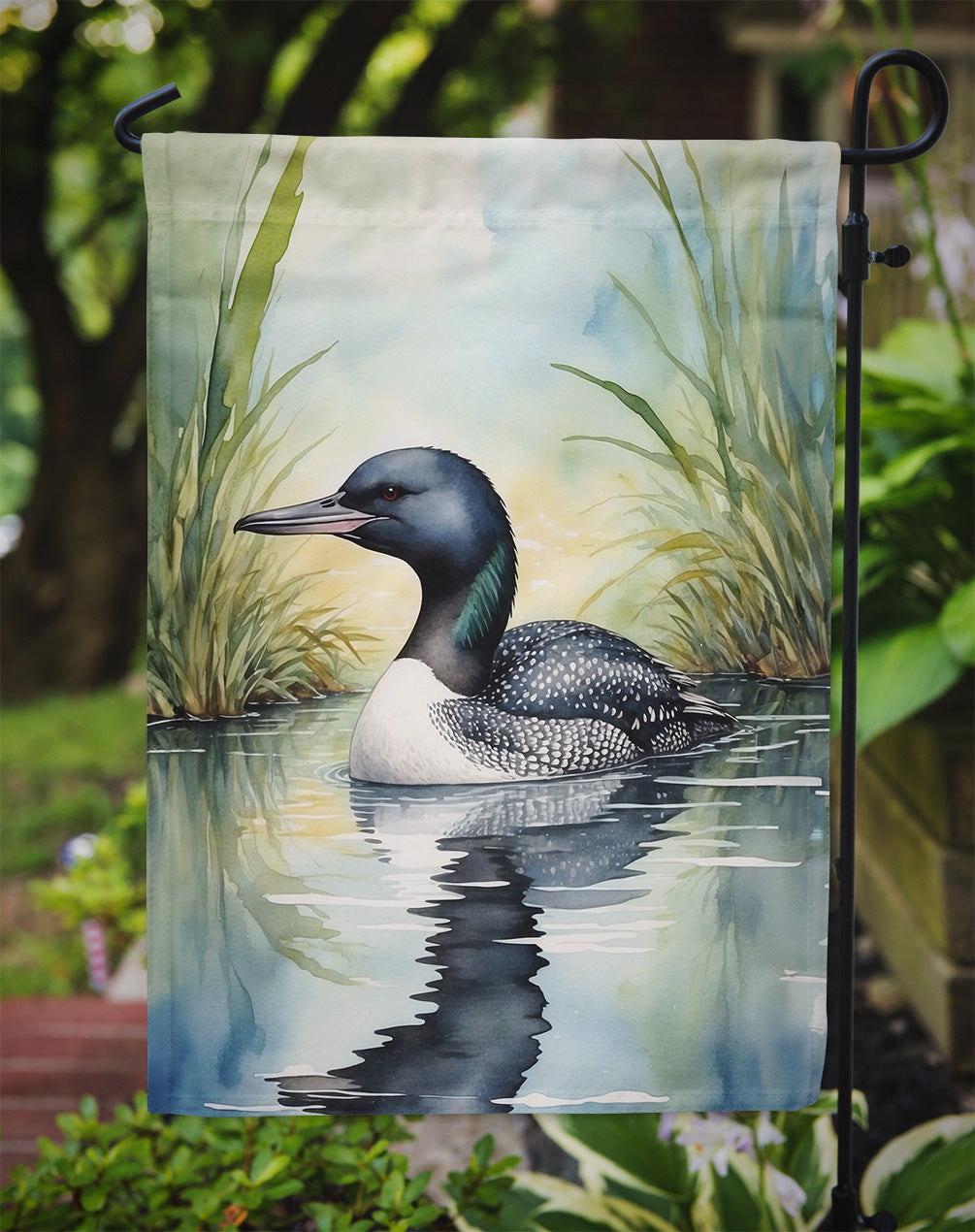 Minnesota Common Loon Garden Flag-2