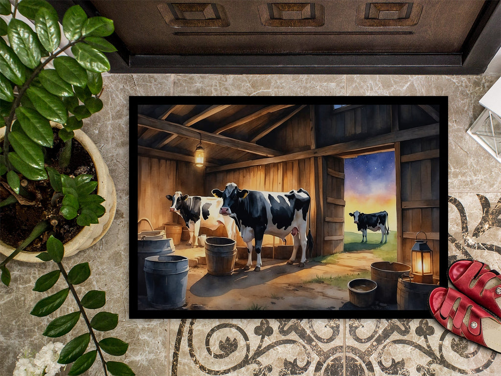 Cows Evening Milking Time Doormat-2