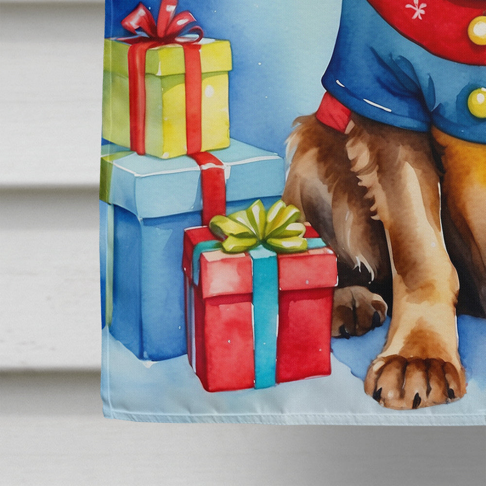 English Cocker Spaniel Christmas Reindeer House Flag-3