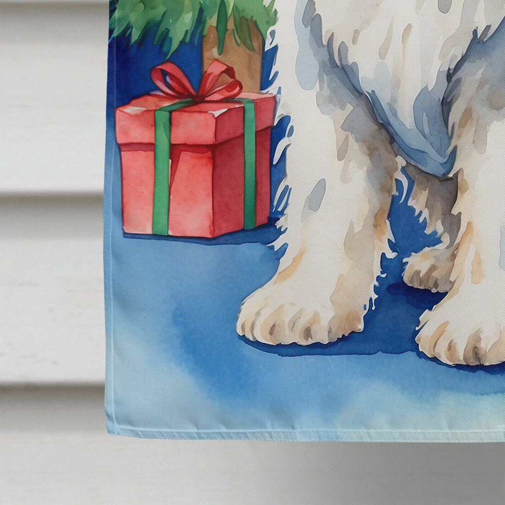 Komondor Christmas Reindeer House Flag-3