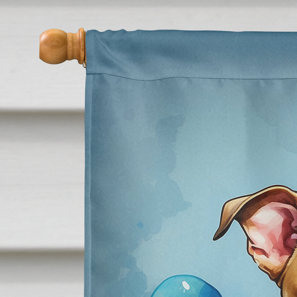 Pit Bull Terrier Happy Birthday House Flag-2