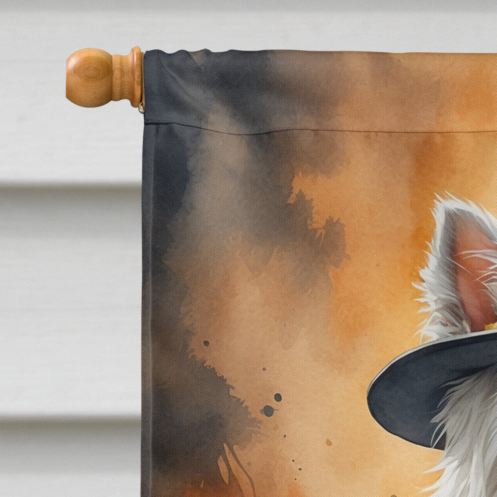 Westie Thanksgiving House Flag-2