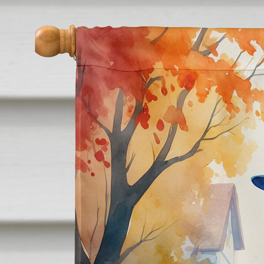 German Shepherd Halloween Trick or Treat House Flag-2
