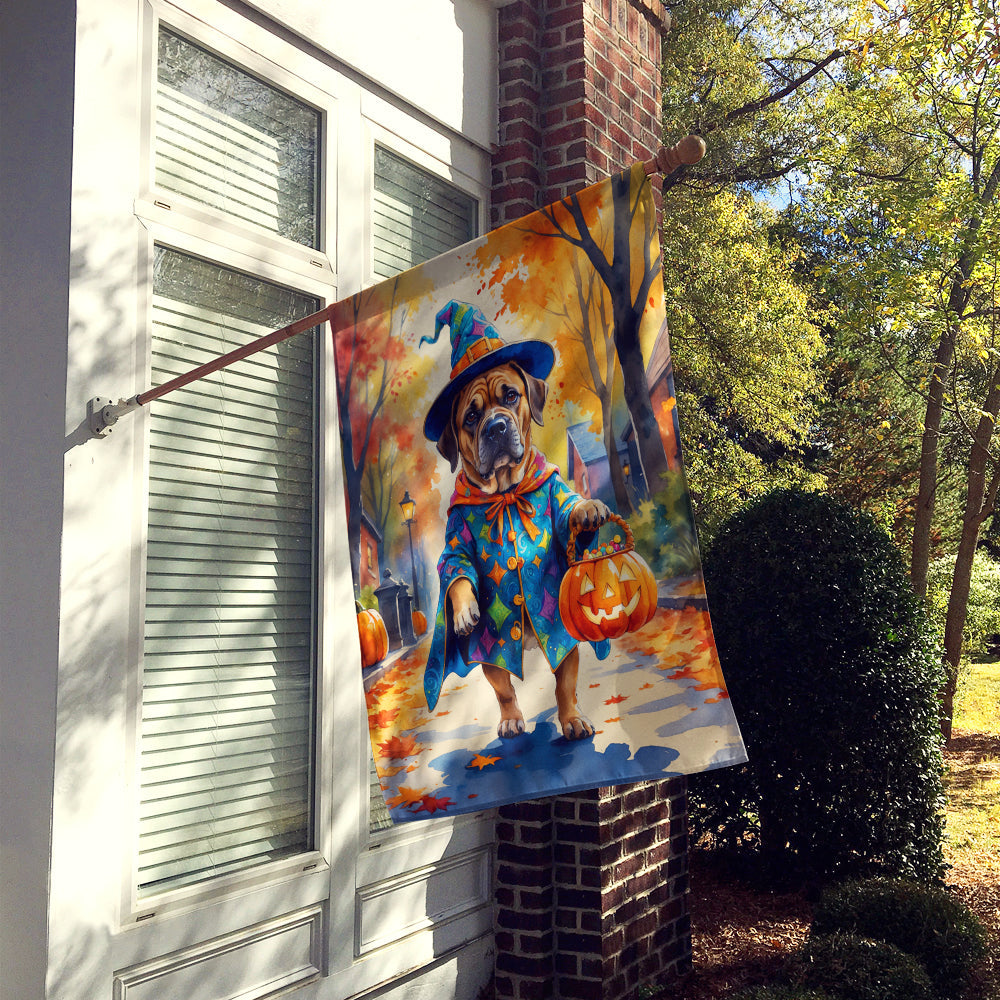 Mastiff Halloween Trick or Treat House Flag-1