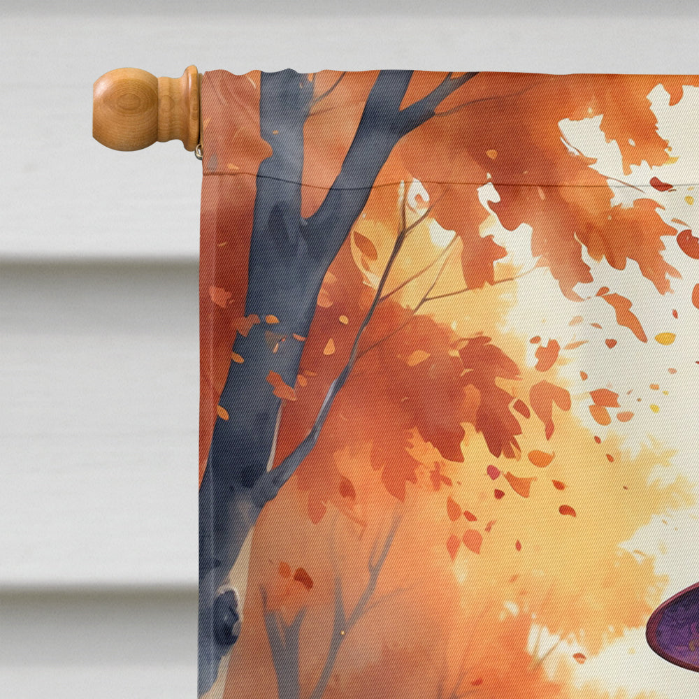 Samoyed Halloween Trick or Treat House Flag-2