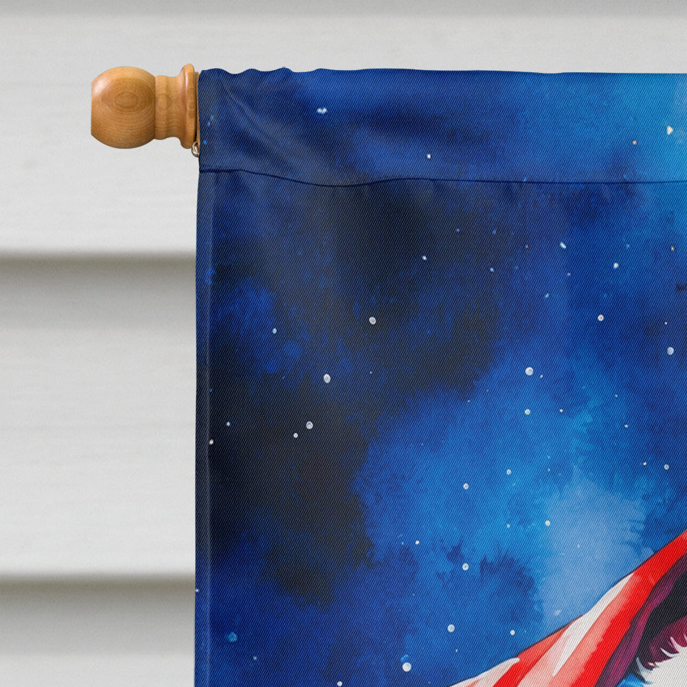Collie Christmas House Flag-2