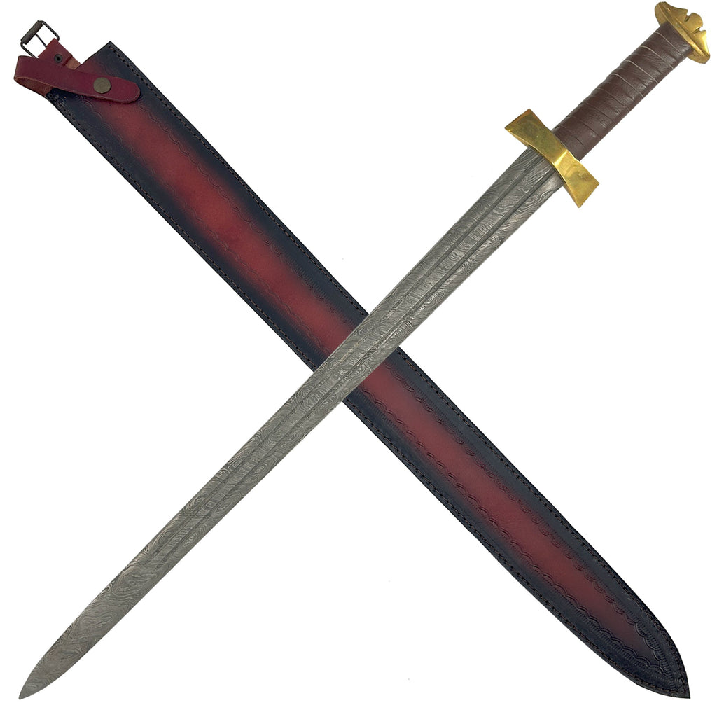 Damascus Viking Warrior Sword-0