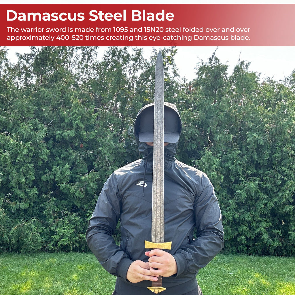 Damascus Viking Warrior Sword-3