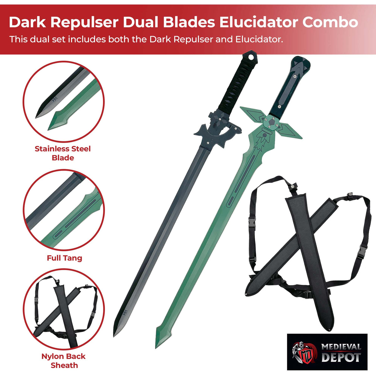 Dark Repulser Dual Blades Elucidator Combo-2
