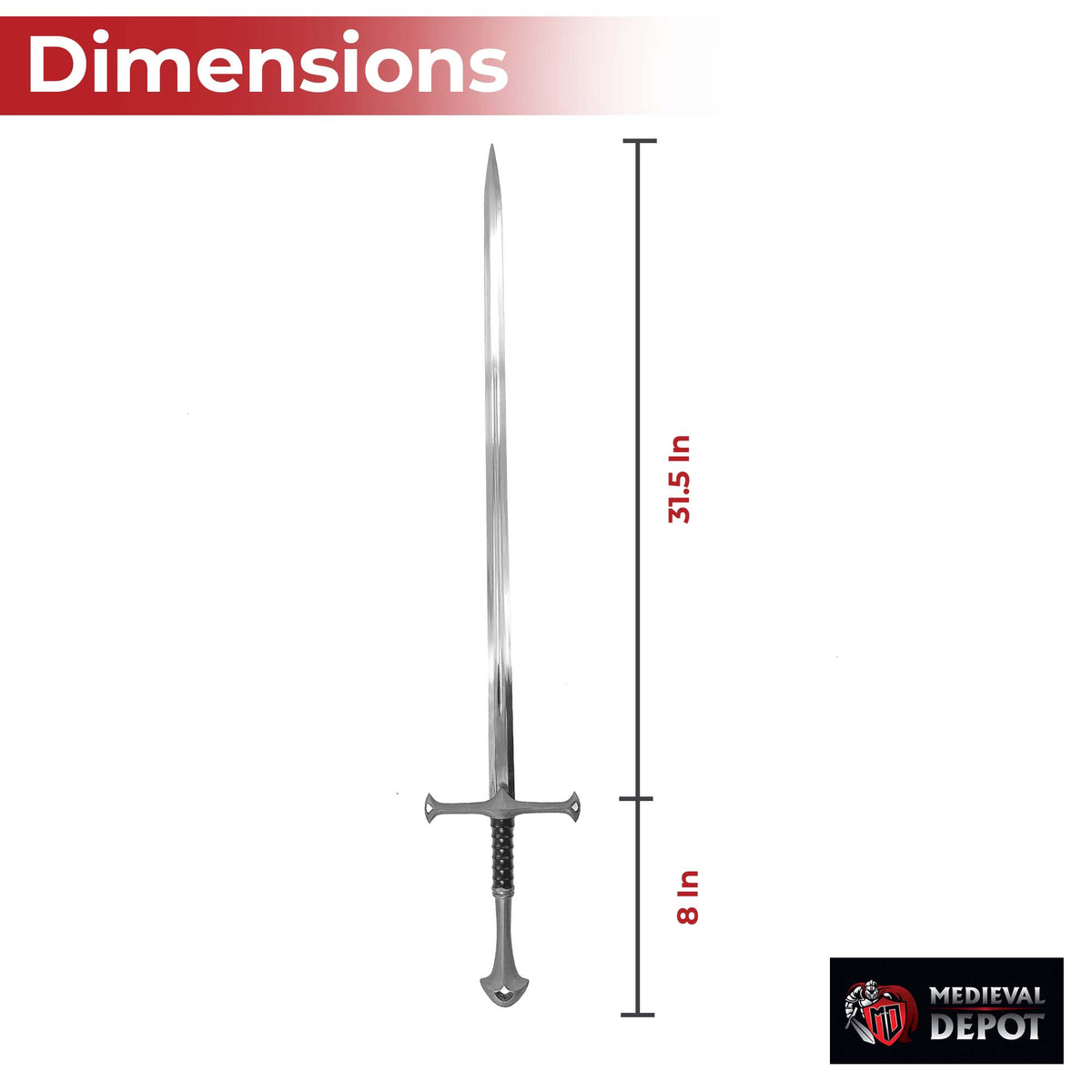 Darkened Medieval King’s Blade Sword-1
