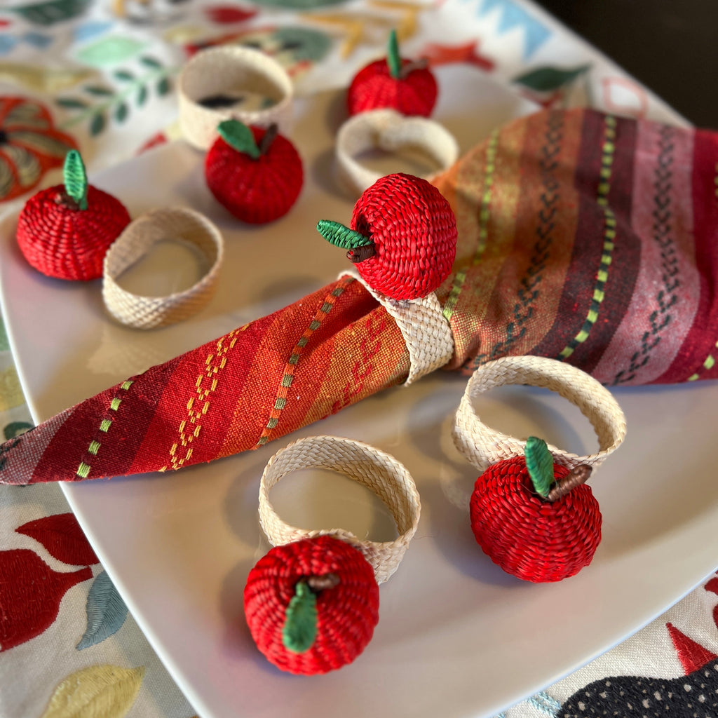 Red Apple Napkin Ring  – Table Decor Colombia-3