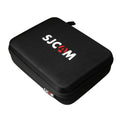Portable shockproof action camera bag in black nylon for travel and accessories