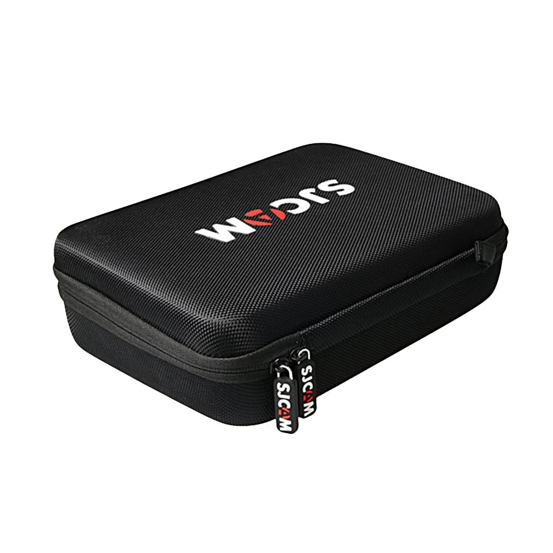 Portable shockproof action camera bag in black nylon for travel and accessories — view 2