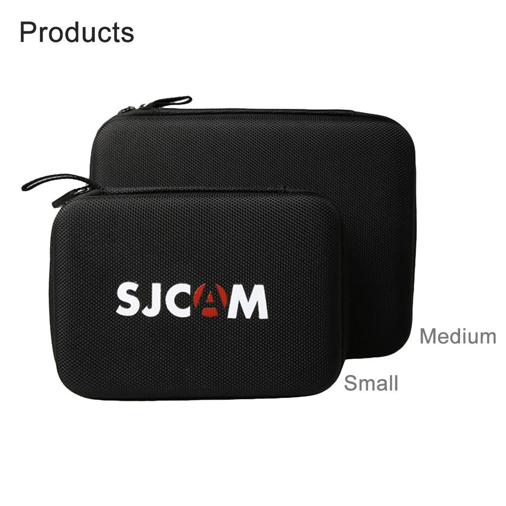 Portable shockproof action camera bag in black nylon for travel and accessories — view 5