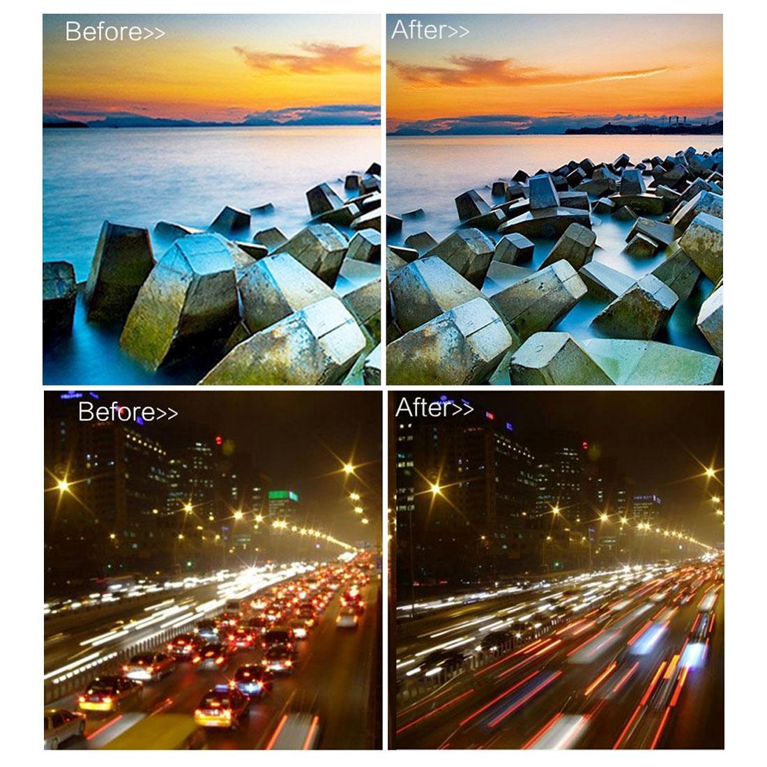 Black 58mm ND filter kit including ND2, ND4, and ND8 lenses for sports action cameras — view 5