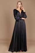 Floor Length Sleeve Formal Evening Party Dress-0