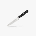 Superior 3.5 inch paring knife with black ergonomic handle and high-carbon German steel blade