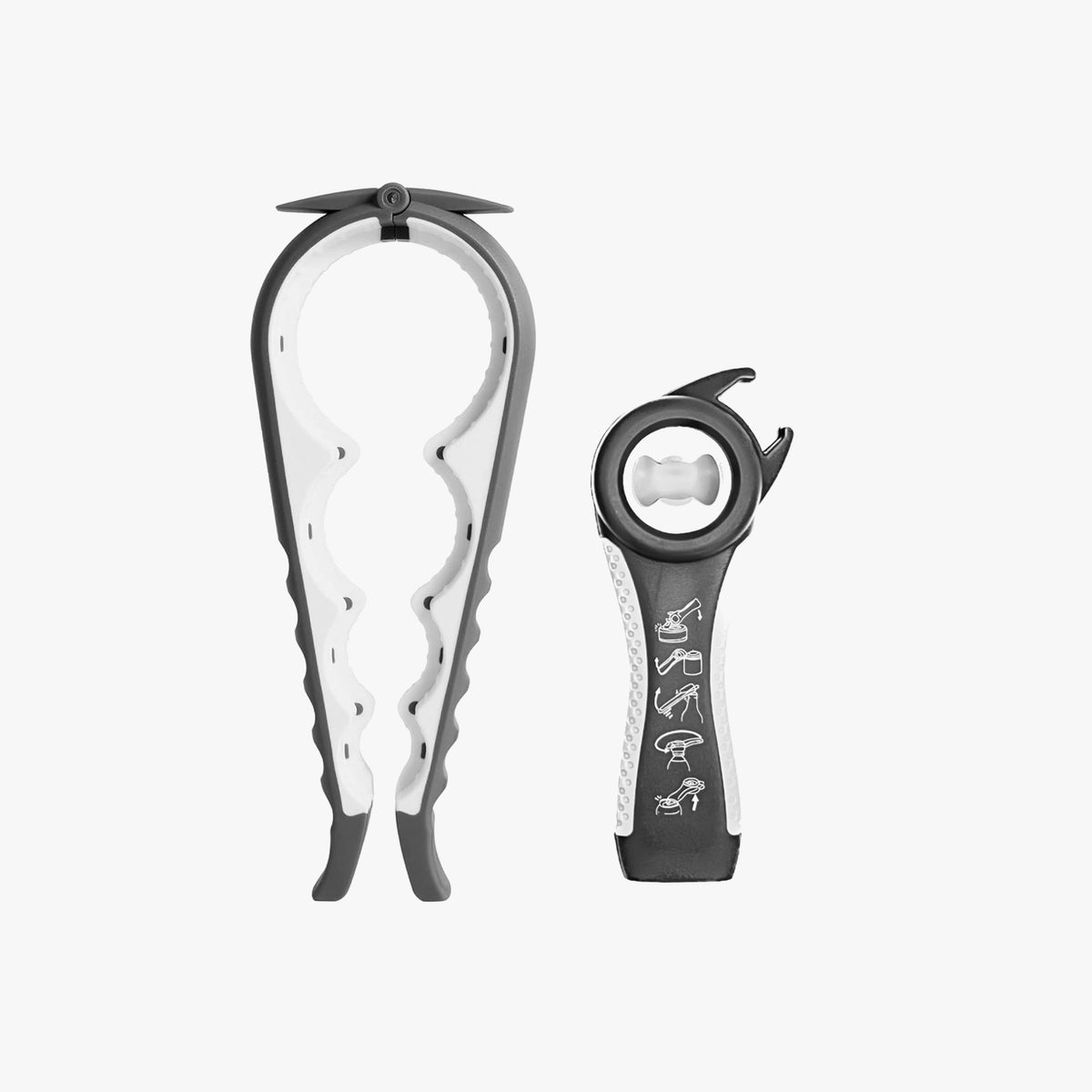 UNIVERSAL BOTTLE AND JAR OPENER SET- GREY-0