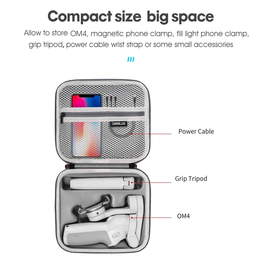 Waterproof gimbal case in black PU leather with a carry handle and adjustable shoulder strap — view 3