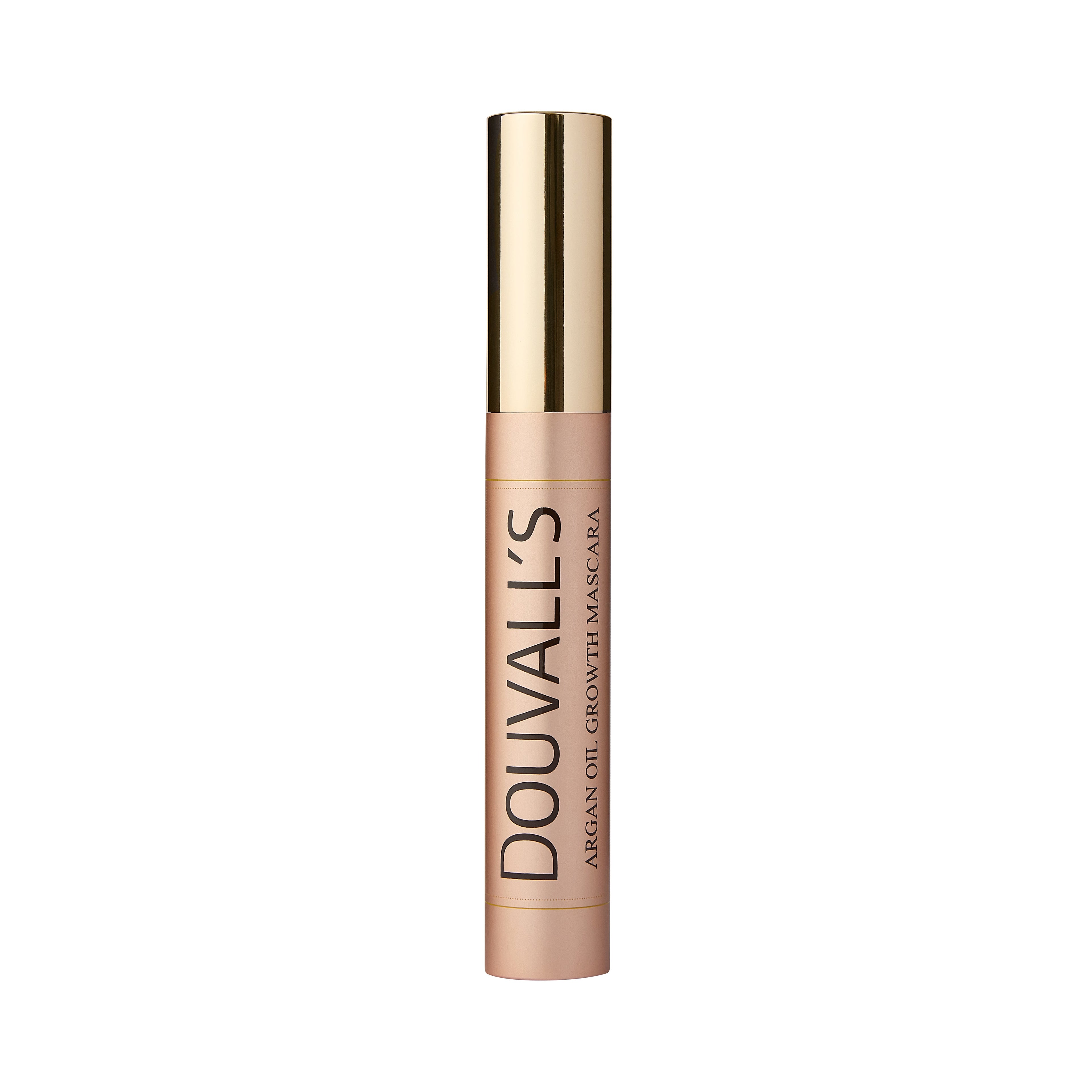 Black Argan Growth Serum Mascara tube with curved applicator brush for volumizing and lifting eyelashes. — view 3