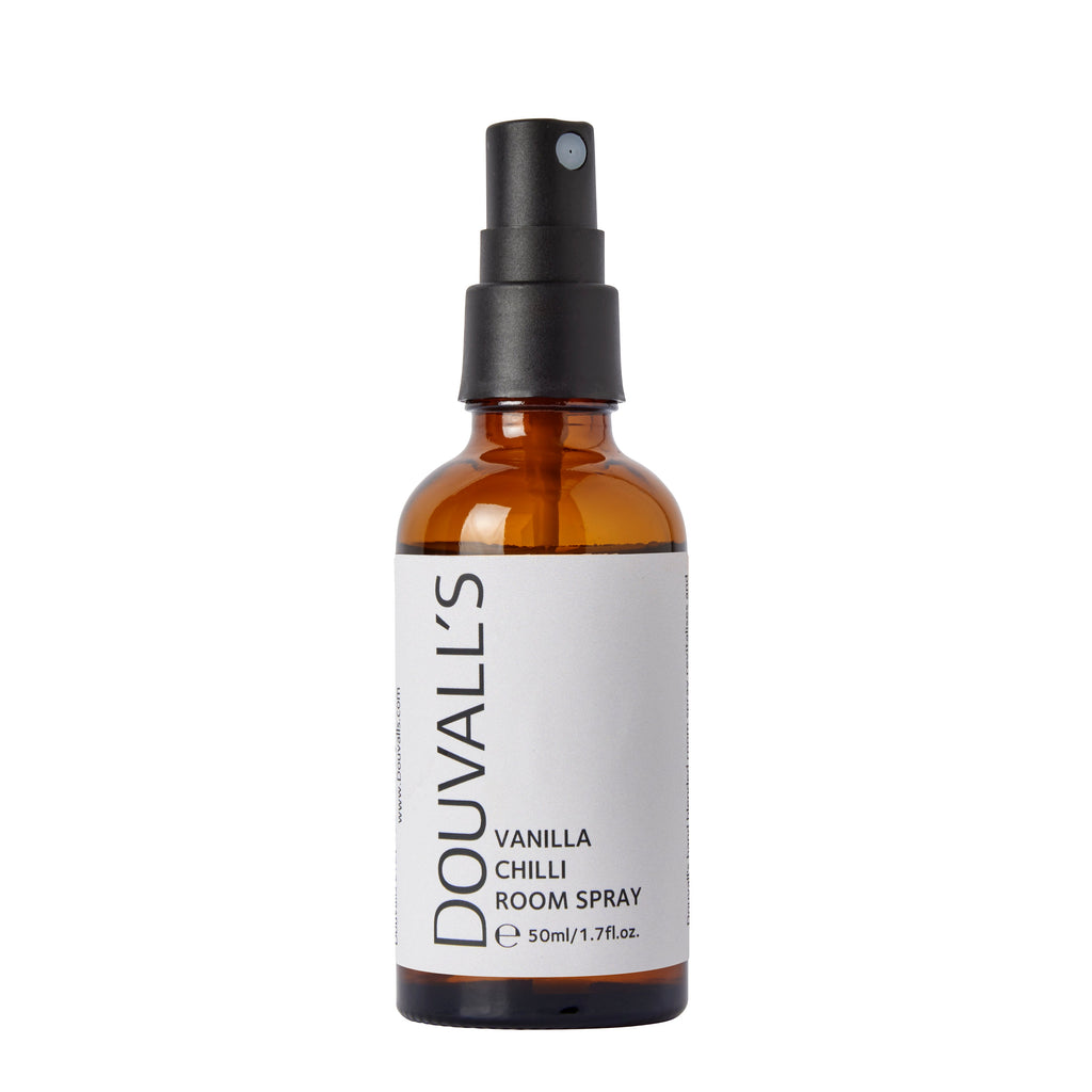 Natural 50ml glass room spray bottle with essential oil blends for home fragrance — view 4