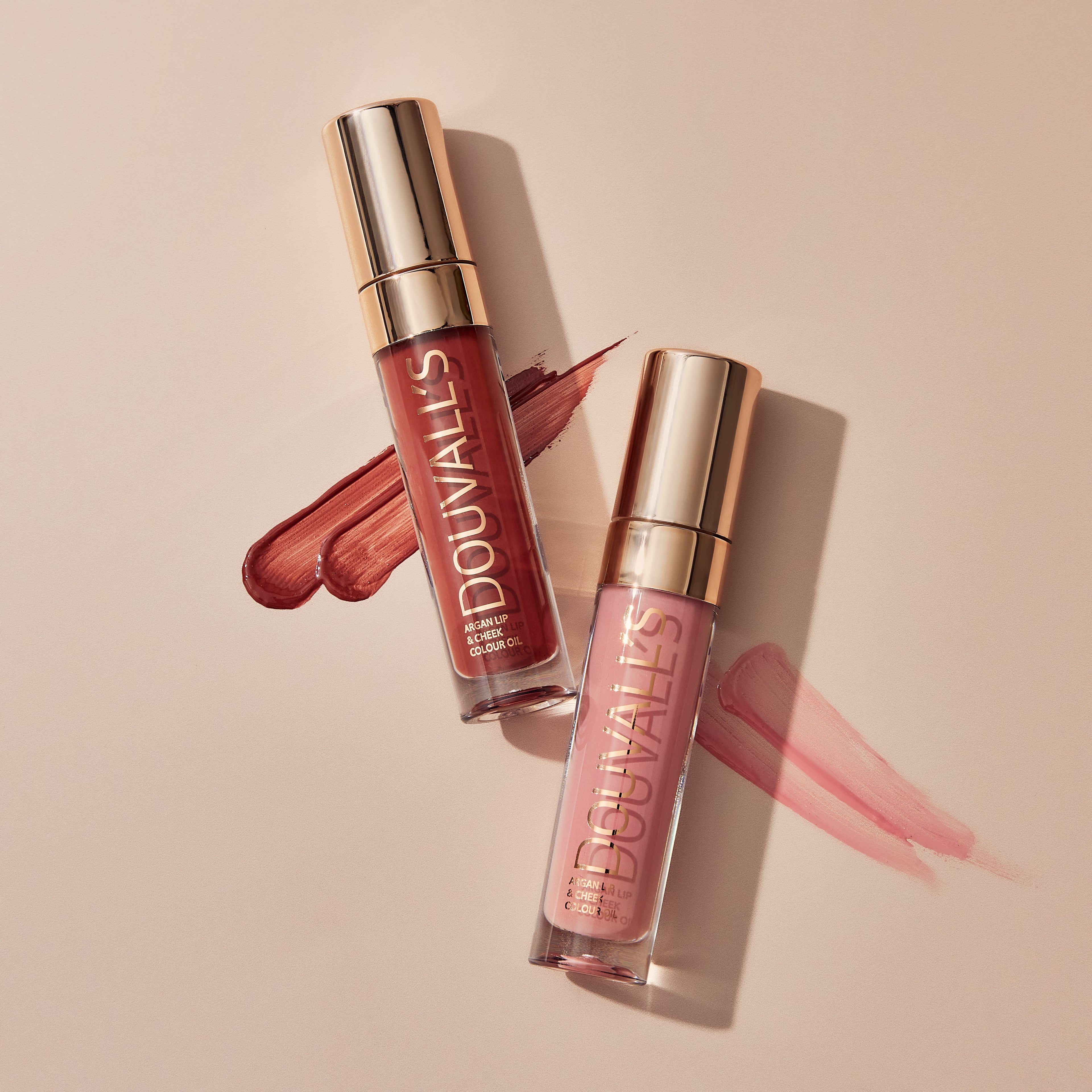Argan lip and cheek oil rouge noir in small bottle of hydrating cream tint makeup — view 5