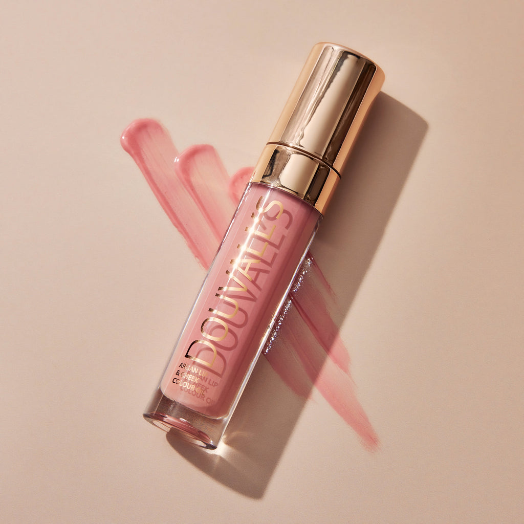 Small 8ml bottle of French Nude argan lip and cheek colour oil for natural makeup — view 5