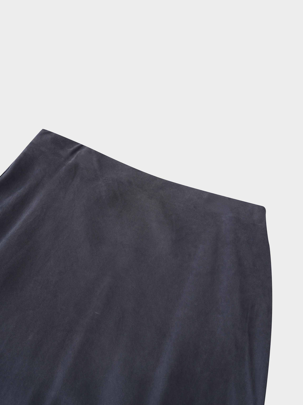 Cupro Slip Skirt-Black-2