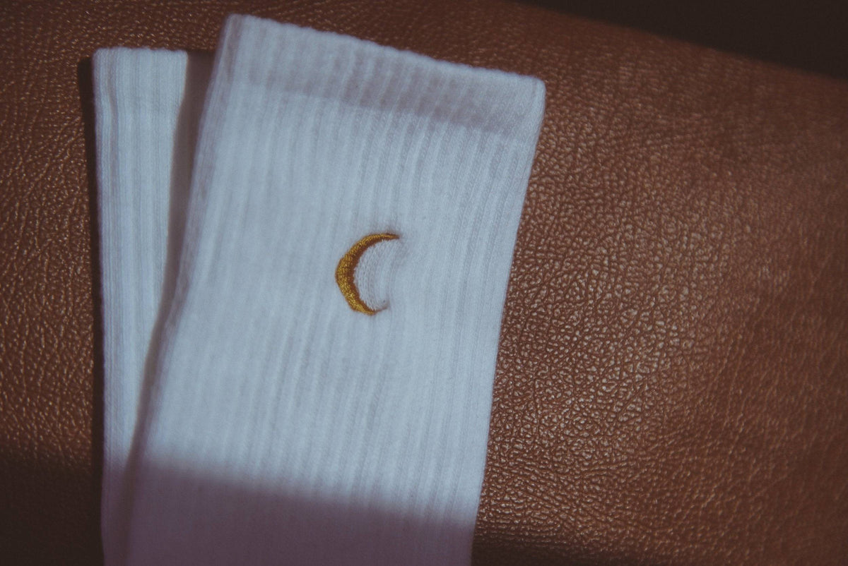 Moon Landing Embroidered Socks-2
