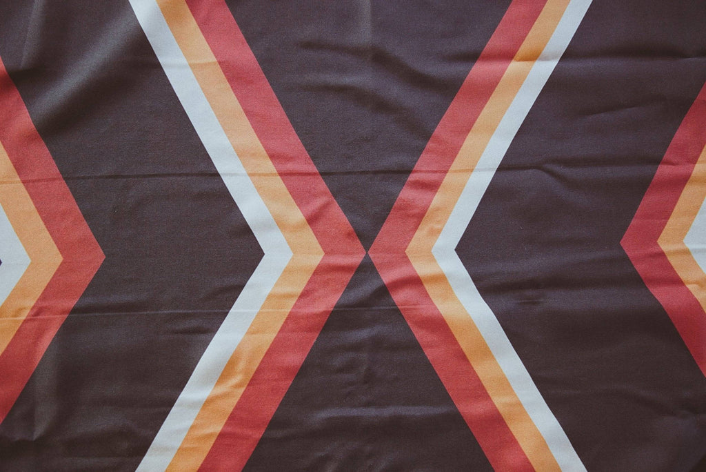 Geo Silk Retro Scarf-1